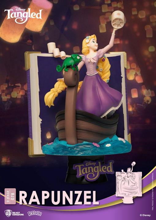 Immagine prodotto Beast Kingdom Disney: Serie di libri di storie - Diorama in PVC di Rapunzel Scatola chiusa
