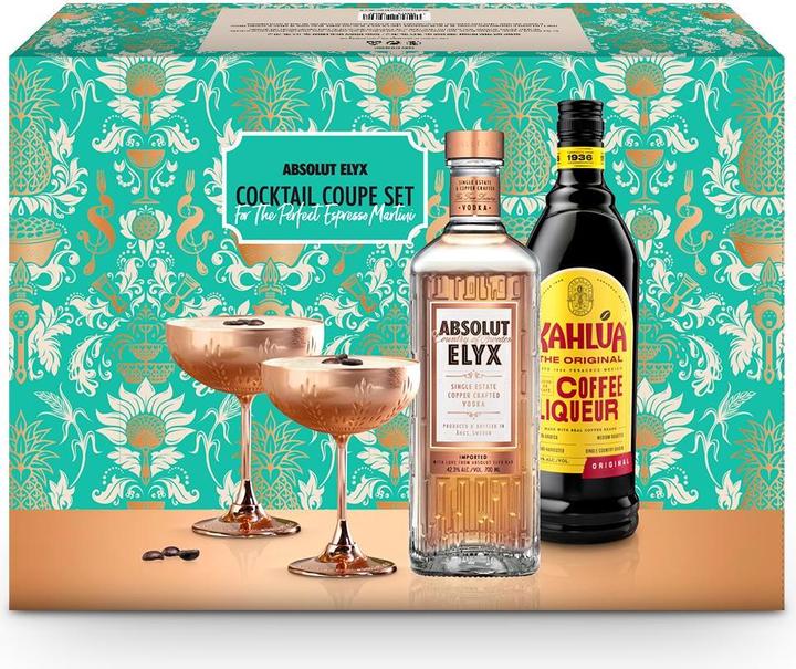 Actual product image Absolut Gift Box Espresso Martini Cocktail Set (2 x 70 cl)