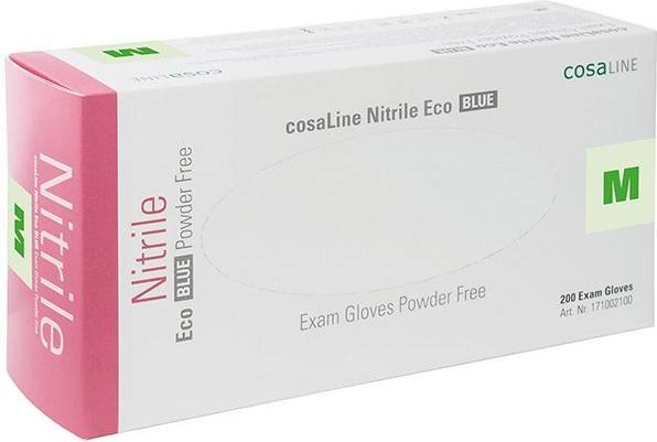 Produktbild CosaLine Untersuchungshandschuhe Nitril Eco blau puderfrei (M)