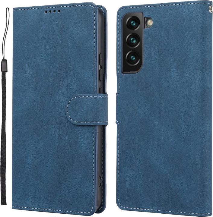 Produktbild Cover-Discount Galaxy S23 - Leder Etui Hülle blau (Samsung Galaxy S23)