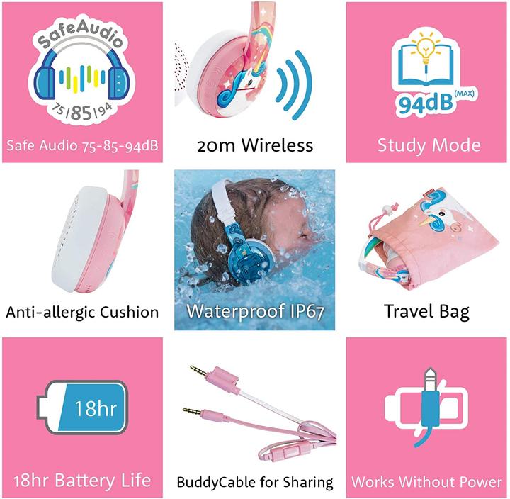 Image du produit Buddyphones Casque d'écoute pour enfants Wave