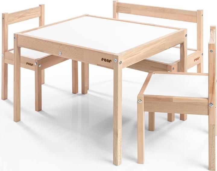 Reer Ensemble table, chaises et banc pour enfants PlayTime (Groupe de sièges pour enfants)