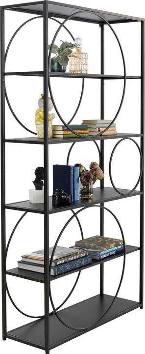 Actual product image Kare Design Shelf Circle black (100 x 35 x 200 cm)