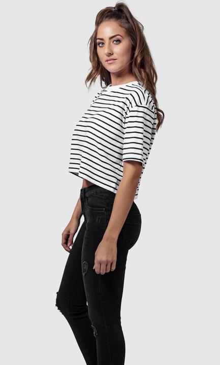 Produktbild Urban Classics Ladies Short Striped Oversized Tee (XS)