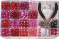 Produktbild Rayher Perlen-Box mit Zange, pink, 180 g