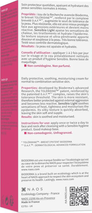 Produktbild Bioderma Sensibio Light (40 ml, 24h Creme)