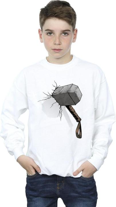 Immagine prodotto Marvel Thor Hammer Crack Felpa Ragazzi (140, 146)