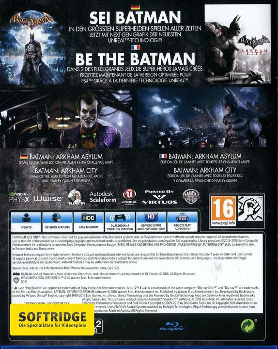 Actual product image WB Batman: Return to Arkham (PS4, Multilingual)