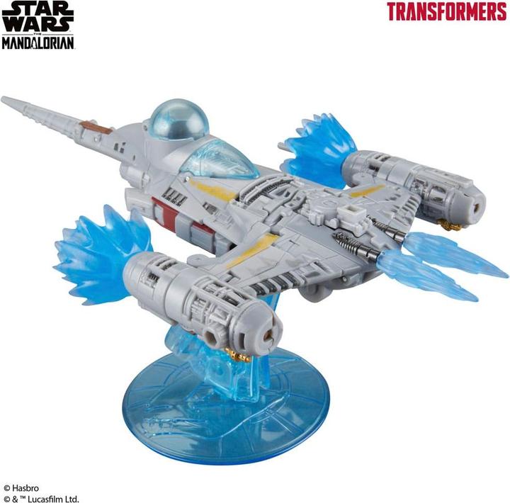 Actual product image Hasbro Star Wars x Transformers action figure The Mandalorian / N-1 Starfighter 19 cm