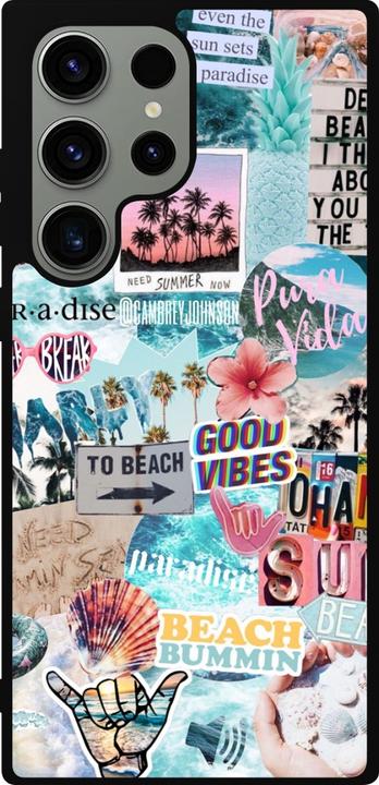 Immagine prodotto PhoneLook Coque Silicone rigide noir Summer 20 collage (Samsung Galaxy S23 Ultra)