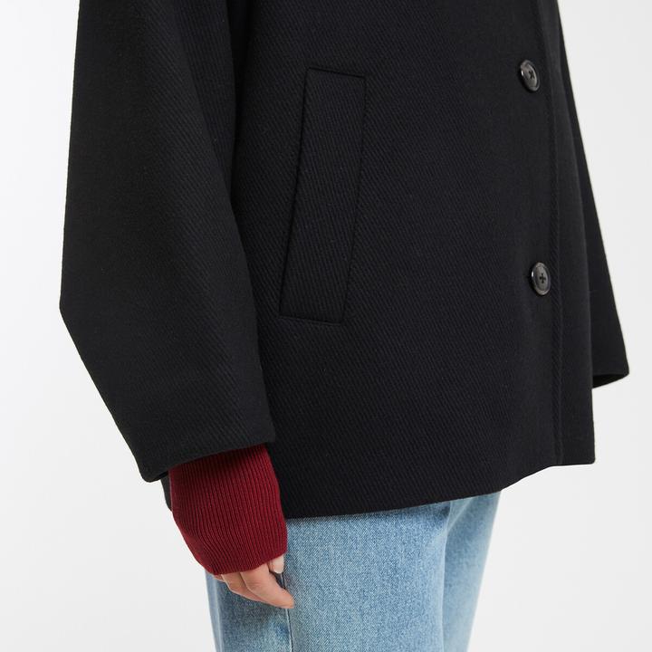 Image du produit La Redoute Collections Kurzmantel mit Knopfverschluss (M, L)