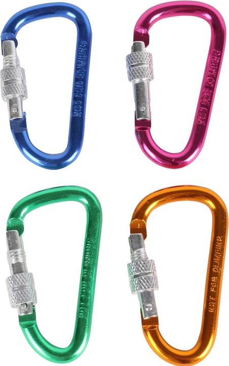 Immagine prodotto Benson Buntes Mini-Karabiner-Set mit Schraubverschluss, 12-tlg.