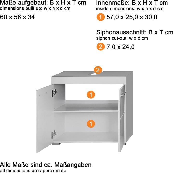 Actual product image Trendteam Amanda (60 x 34 x 56 cm)
