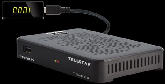 Produktbild Telestar Telemini T2 IR inkl. 3 Monate freenet TV (DVB-T2, DVB-C)