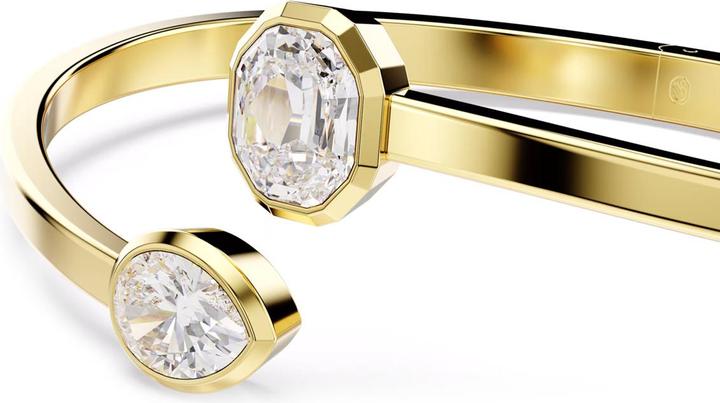 Immagine prodotto Swarovski Imber Armreif Verschiedene Schliffe Weiss Gold (18 cm, Metallo Swarovski)