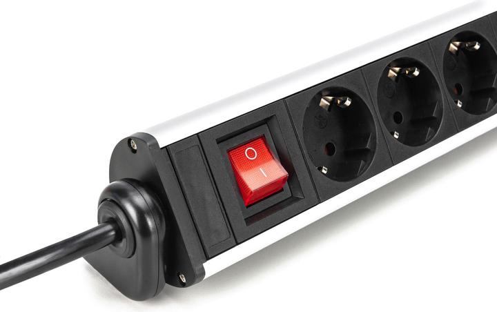 Image du produit Digitus Bloc multiprise en aluminium 6x 2xUSB-A/1xUSB-C (6 x, USB-C, USB-A, 1.50 m)