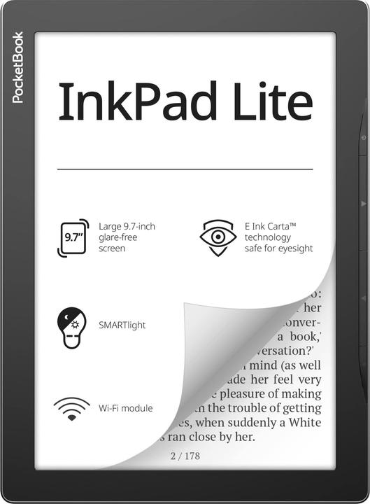 Actual product image PocketBook InkPad Lite (9.70", 8 GB, Mist Grey)