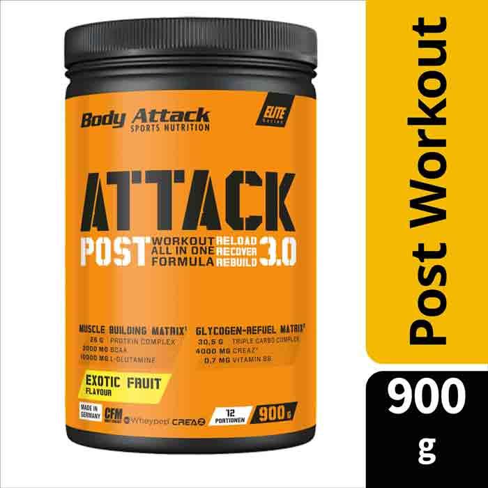 Immagine prodotto Body Attack Post Attack 3.0 (lattina da 900g) (Arancia, 1 pz., 900 g)