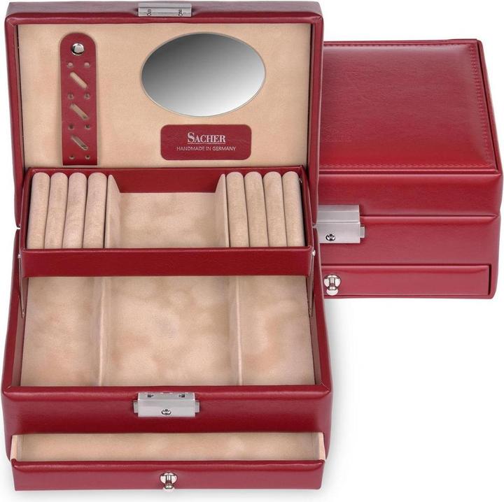 Sacher 15.000.295043 - Schmuckkästchen Carola new classic rot