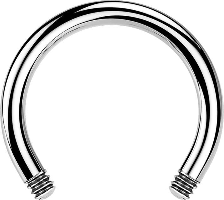 Star Piercing Micro Circular Barbell-Stab silber (ohne Messing, Chirurgenstahl 316L)