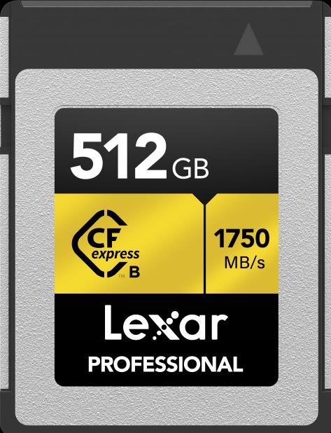 Actual product image Lexar Professional CFexpress R:1750MB/s W:1000MB/s (512 GB, CFexpress type B)