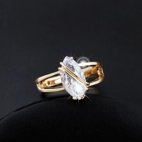 Image du produit Hermex Bague en or RGP avec zirconium - Or T. 51 (51)