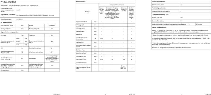 Produktbild Bosch Hausgeräte Serie 4 KGN392ICF (363 l)