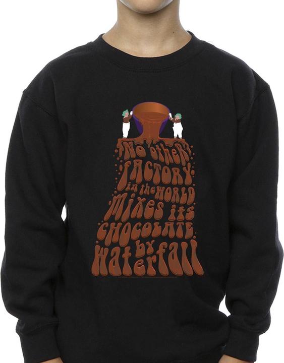 Produktbild Willy Wonka & the Chocolate Factory Chocolate Waterfall Sweatshirt Jungen (140, 146)