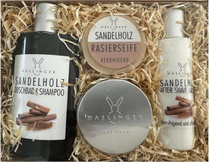 Image du produit Haslinger Coffret cadeau santal 4 pièces 2 pcs (Set soin du corps)
