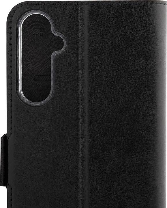 Actual product image Wave BookCase -suojakuori, Samsung Galaxy A05s, musta (Samsung Galaxy A05s)