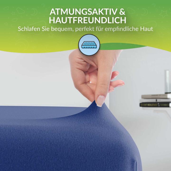Produktbild Etérea Microfaser Jersey Spannbettlaken (100 x 200 cm, 90 x 200 cm)