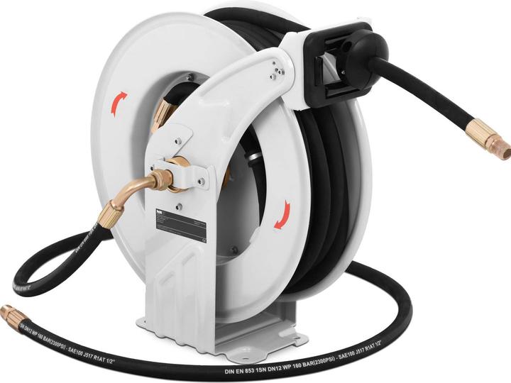 MSW Hochdruck-Schlauchtrommel Hochdruckreiniger Automatik Schlauch Aufroller 15M 160