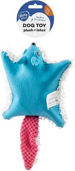 Produktbild Duvoplus Plüsch & Latex Flughörnchen, 31x17x5 cm, blau (Plüschspielzeug Hund)