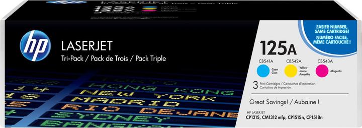 Actual product image HP 125a (M, Y, C)