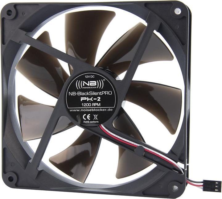 Actual product image Noiseblocker BlackSilentPro-Series PK2 (140 mm, 1 x)