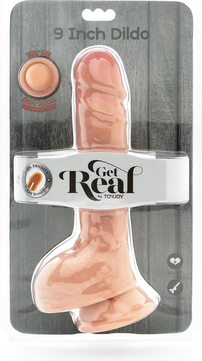 Actual product image ToyJoy Dual Density Dildo9 Inch Balls