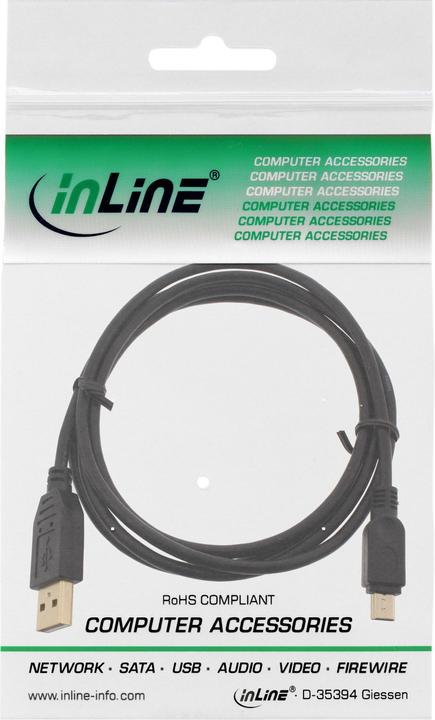 Image du produit InLine Câble mini USB 2.0 (1.50 m, USB 2.0)
