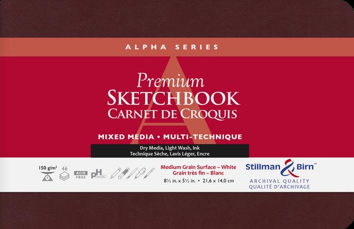 Produktbild Stillmann & Birn Skizzenbuch Alpha (Kariert, Weicher Einband)