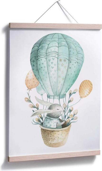 Actual product image Trenddeko Kvilis - Bunny in balloon (24 x 30 cm)