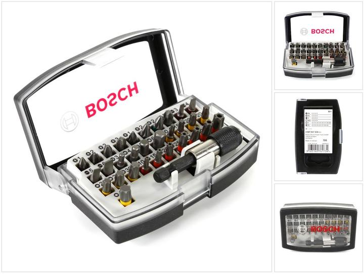 Actual product image Bosch Professional Zubehör Bit Set 32 pieces Accessories 2 (Cross Phillips PH M1, Cross Pozidriv PZ M1, Cross Pozidriv PZ M2, Cross Phillips PH M3, Cross Pozidriv PZ M3, Hexagon socket TX with hole M10, Hexagon socket TX With hole M25, Hexagon socket TX with hole M27, Hexagon socket TX with hole M30, Hexagon socket TX With hole M40, Hexagonal (hexagonal) M3)
