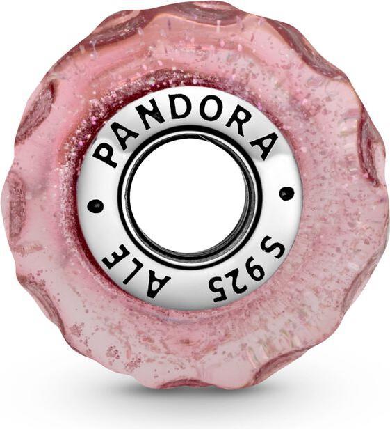 Produktbild Pandora Wavy Fancy Pink Charms/Beads (Silber 925, Muranoglas)