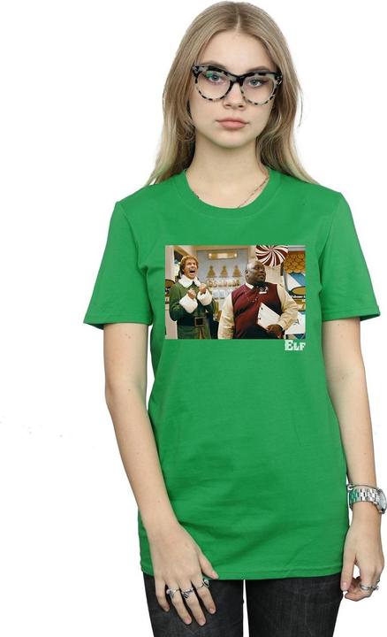 Immagine prodotto Elf Christmas Store Cheer Maglietta Ampia Donna (L)