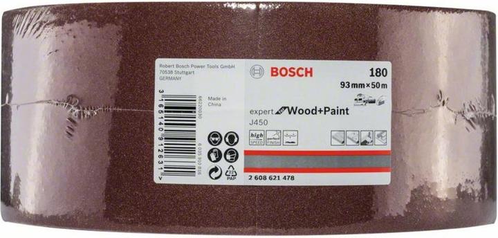 Actual product image Bosch Professional Zubehör Sanding roller J450 Expert for Wood and Paint. 93 mmx 50 m. 180 (180)