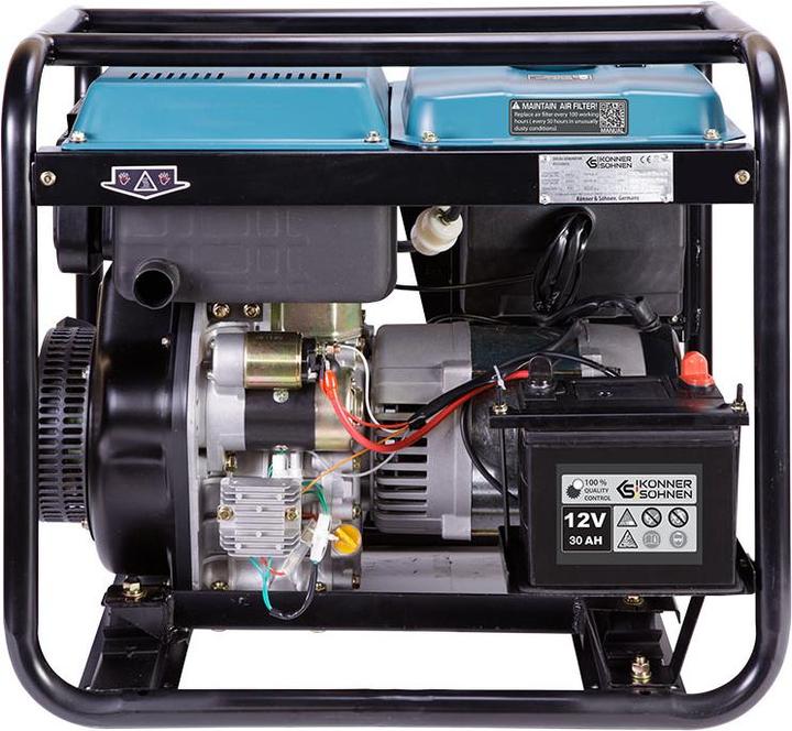 Image du produit Könner & Söhnen KS GENERATOR DIESEL KS 6100HDE (EURO V) 5,5kW 230V, ROZRUCH ELEKTRYCZNY (5000 W, 11 l)