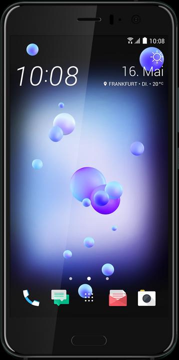 HTC U11 (64 GB, Brilliant Black, 5.50", Hybrid Dual SIM, 12.20 Mpx, 4G)