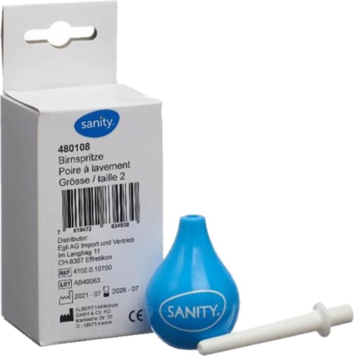 Actual product image Sanity Pear syringe Gr2 25ml two-piece