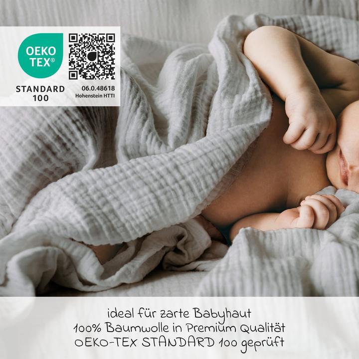 Actual product image Makian Mullwindeln & Mulltücher Mullwindel / Mulltuch 8er Pack 70 x 70 cm (70 cm, 70 cm)