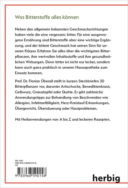 Produktbild Gesund mit Bitterstoffen (Deutsch, Florian Überall, 2021)