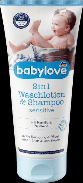 Produktbild dm babylove Waschlotion & Shampoo 2in1 sensitive