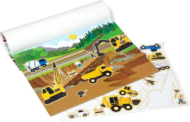 Image du produit Melissa & Doug MELISSA Bloc d'autocollants réutilisables - Véhicules
